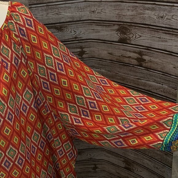 🔥🔥SALE🔥🔥Zac & RACHEL Multi Colored Tunic Blouse - Picture 5 of 7